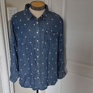 Torrid Lizzie Tencel Blue Wash Denim Shirt